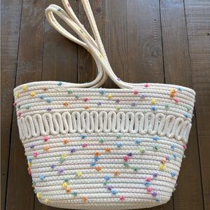 Macrae & Co (NordstromRack) Colorful Woven Tote Bag